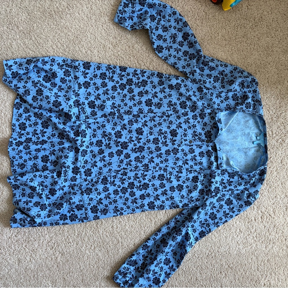 Draper James Blue Floral Dress